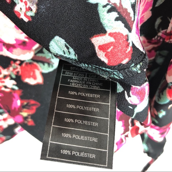 NWT Jack By BB Dakota Adorlee Top Floral Black - Picture 7 of 8
